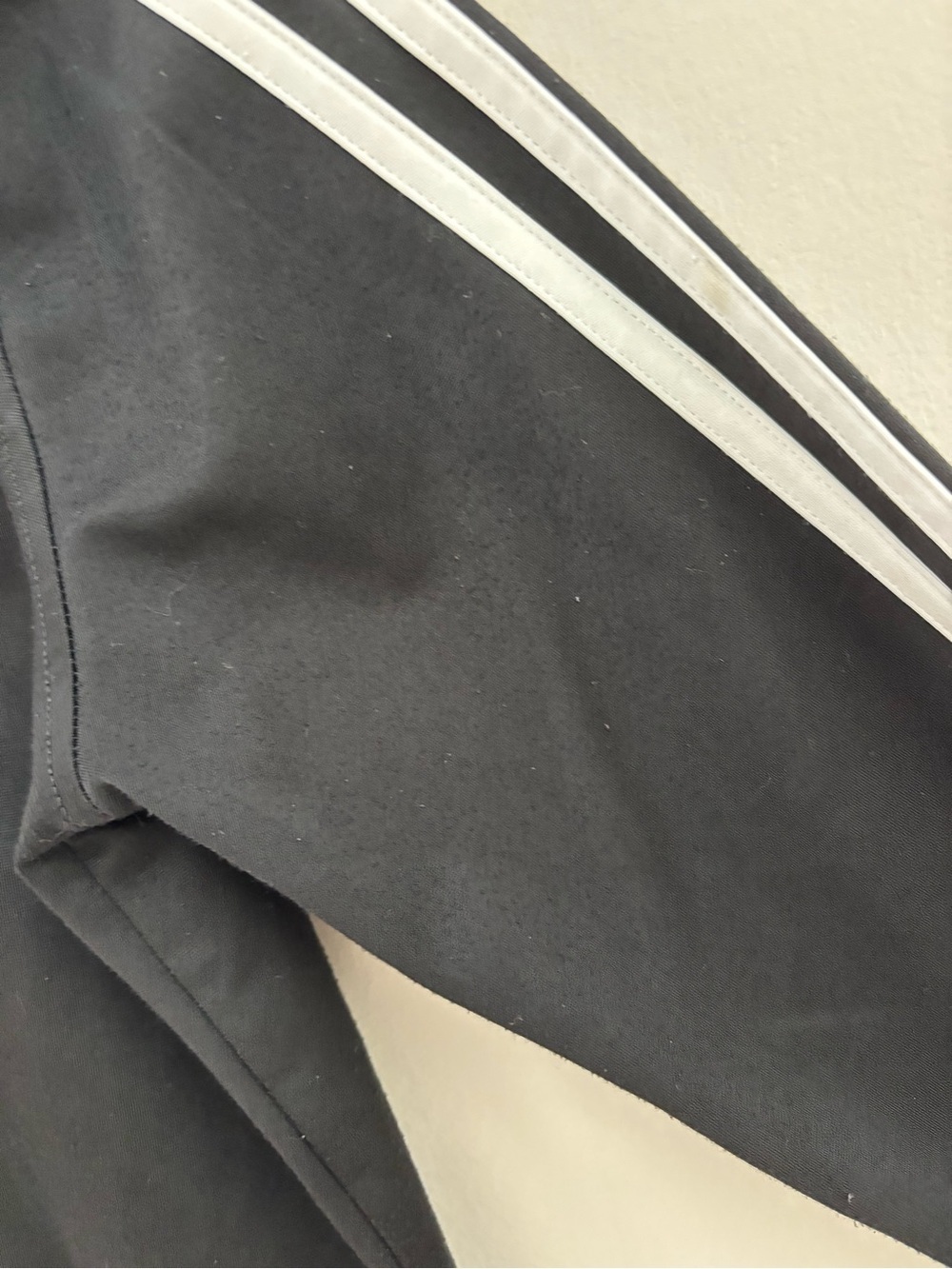 Adidas Youth Track Jacket Black White 3 Stripe Full Zip Athletic Jacket Size M - Picture 4 of 6